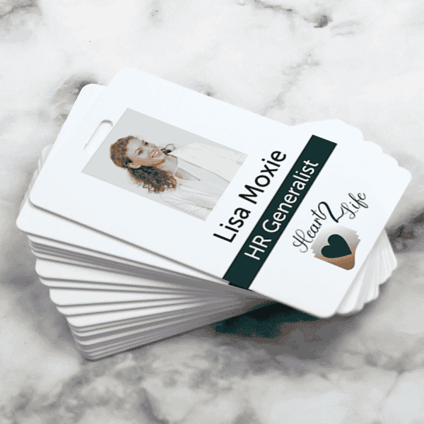 Standard Vertical Economy Photo ID Design