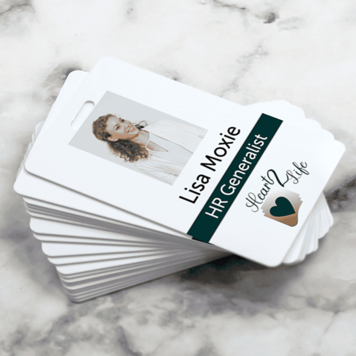 Standard Vertical Economy Photo ID Design