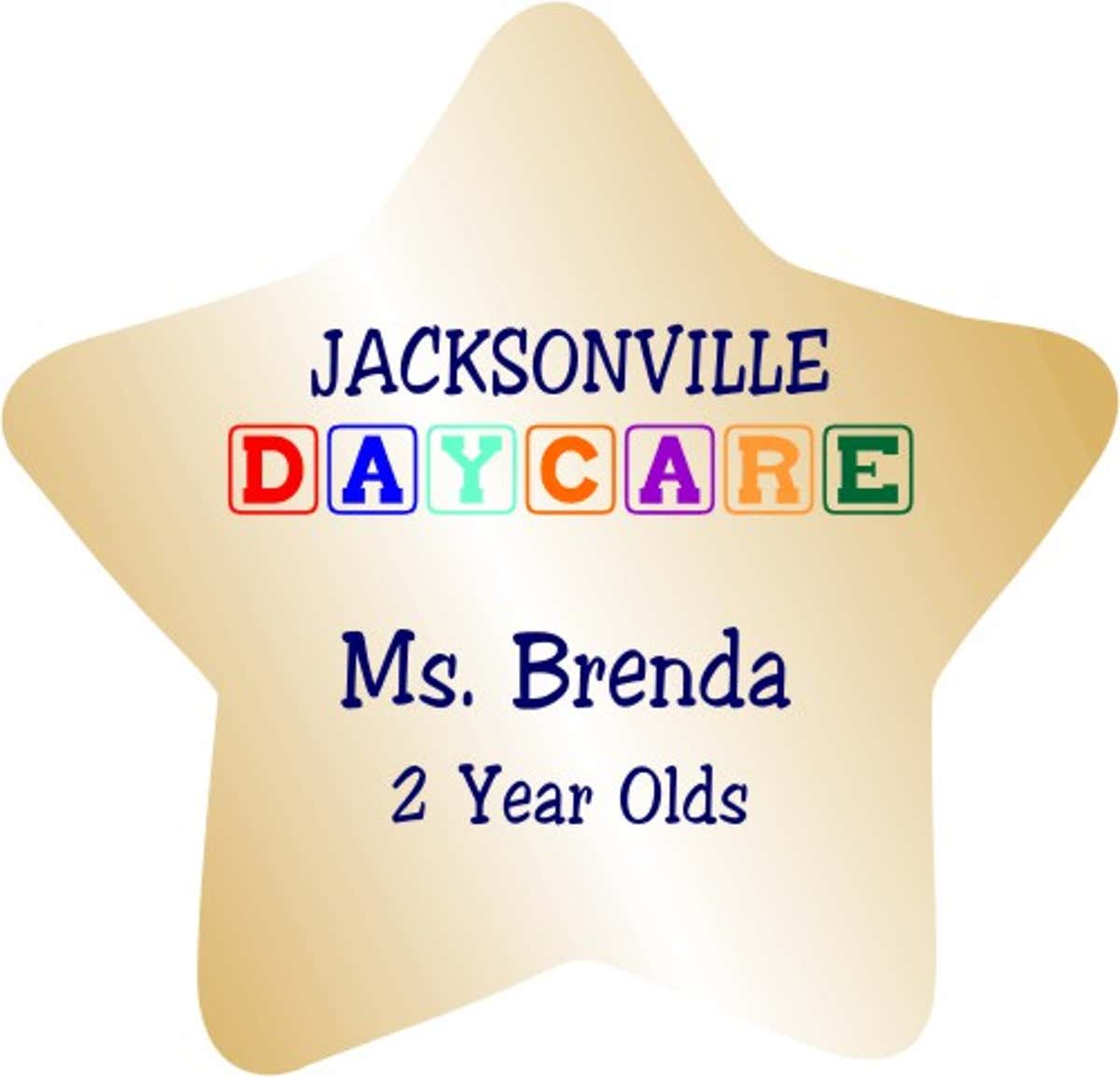 Star Shaped Name Tag