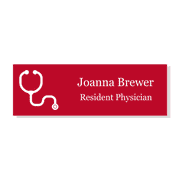 Stethoscope Engraved Name Tag