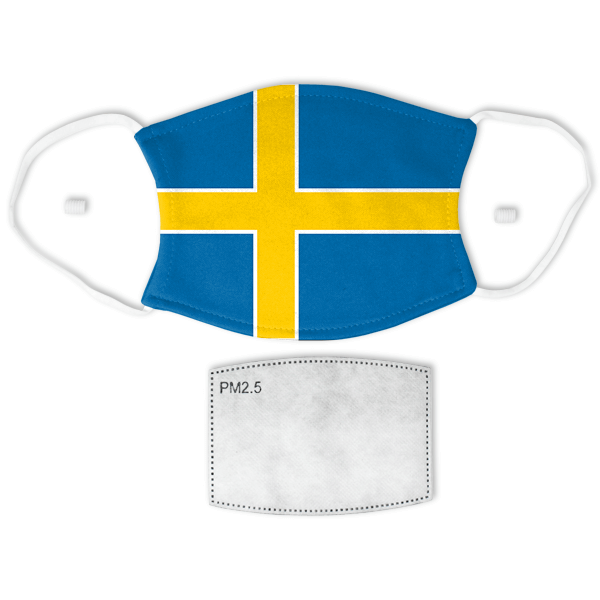 Flag of Sweden Adult Size Face Mask