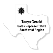 Texas State Shaped Name Tag