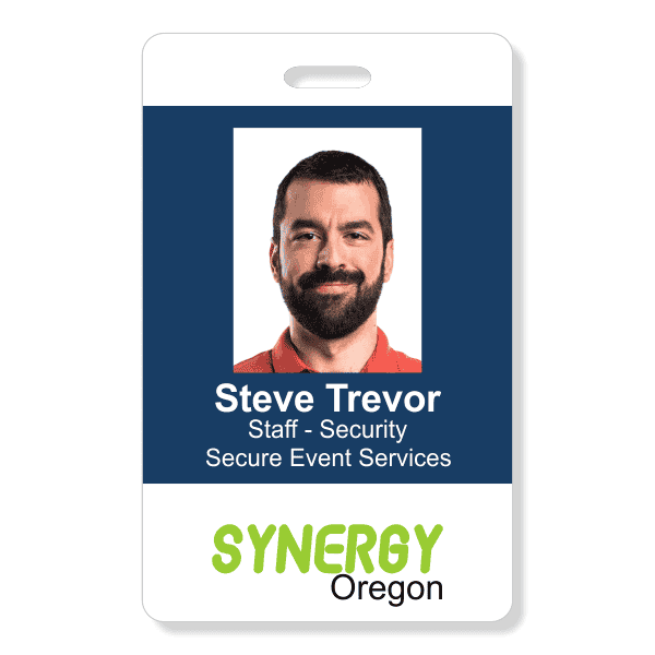 Three Line Conference Photo ID Badge