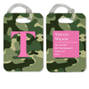 Camouflage Pattern Monogram Luggage Tag