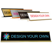 2" x 10" Full Color Desk Plate with Holder