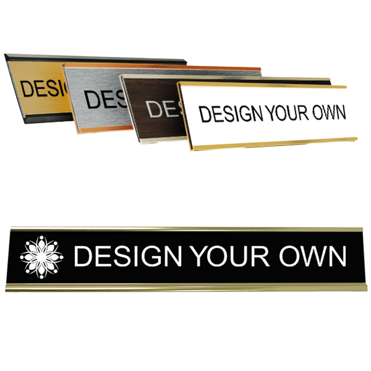 Traditional 2" x 12" Wall Nameplate - Engraved
