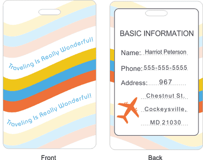 Traveling Is Wonderful Luggage Tag