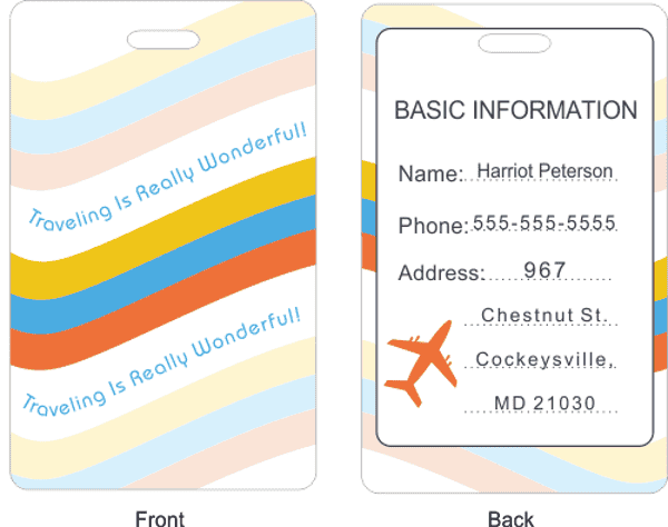Traveling Is Wonderful Luggage Tag