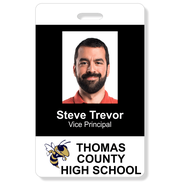 Two Line School Photo ID Badge