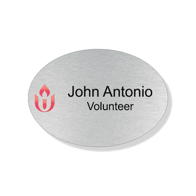 Unitarian Full Color Name Tag - Oval