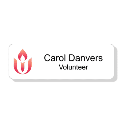 Unitarian Full Color Name Tag - Rectangle