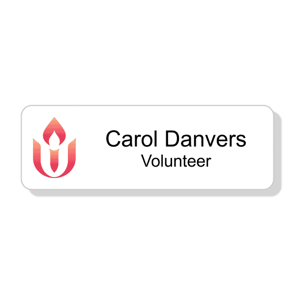 Unitarian Full Color Name Tag - Rectangle
