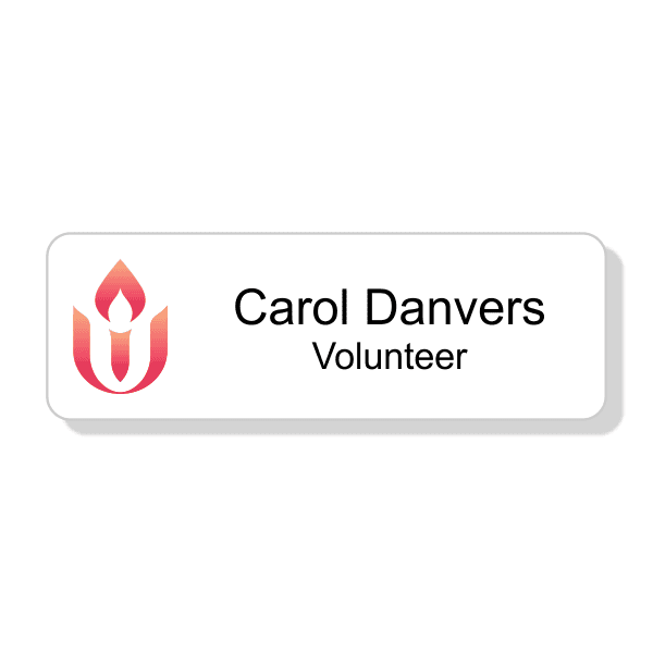 Unitarian Full Color Rectangle Name Tag 