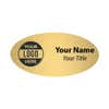 Upload Your Logo Engraved Oval Name Tag