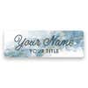 Blue Marble Background Custom Name Tag