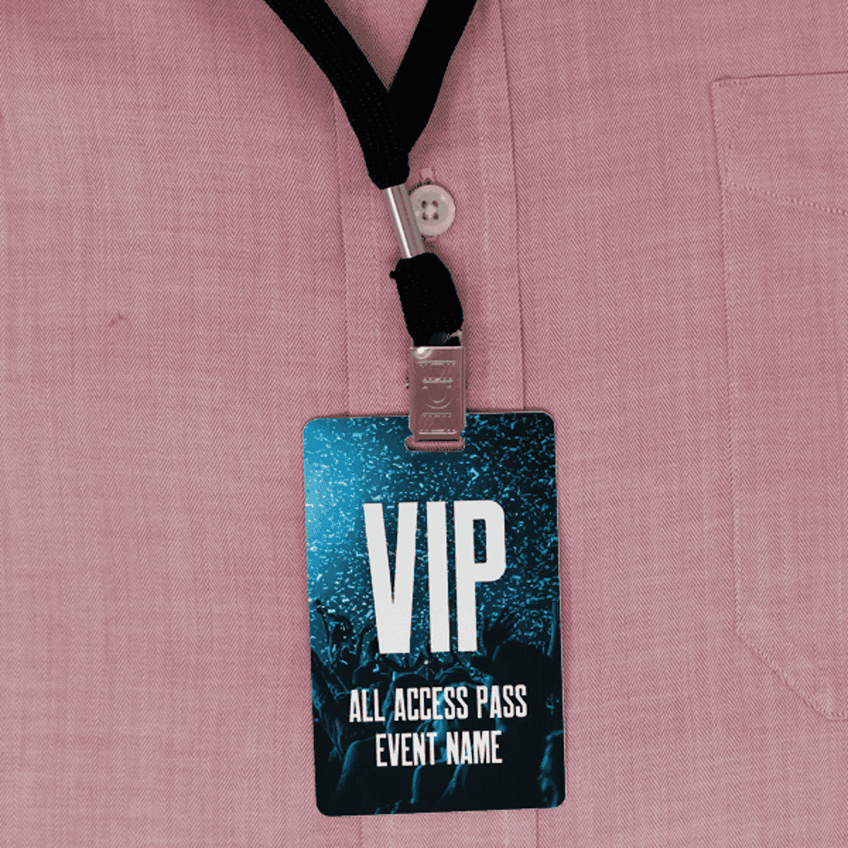 VIP Pass Custom Photo ID Badge Front