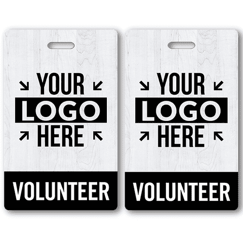 Volunteer Custom Logo Photo ID Badge