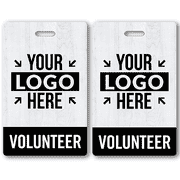 Volunteer Custom Logo Photo ID Badge