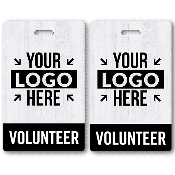 Volunteer Custom Logo Photo ID Badge