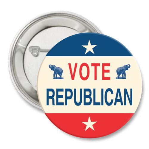 Vote Republican Vintage Look Button