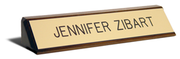 Walnut 8" Desk Name Plate