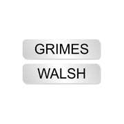 Walsh and Grimes Officer Costume Name Tags