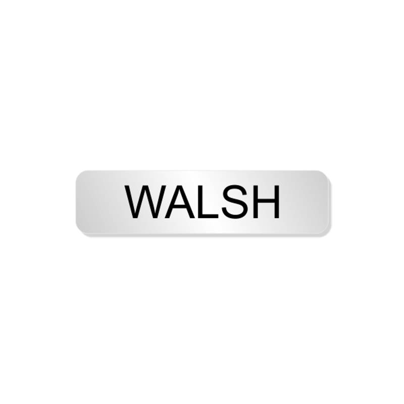 Walsh Officer Costume Name Tag