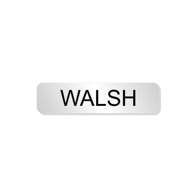 Walsh Officer Costume Name Tag